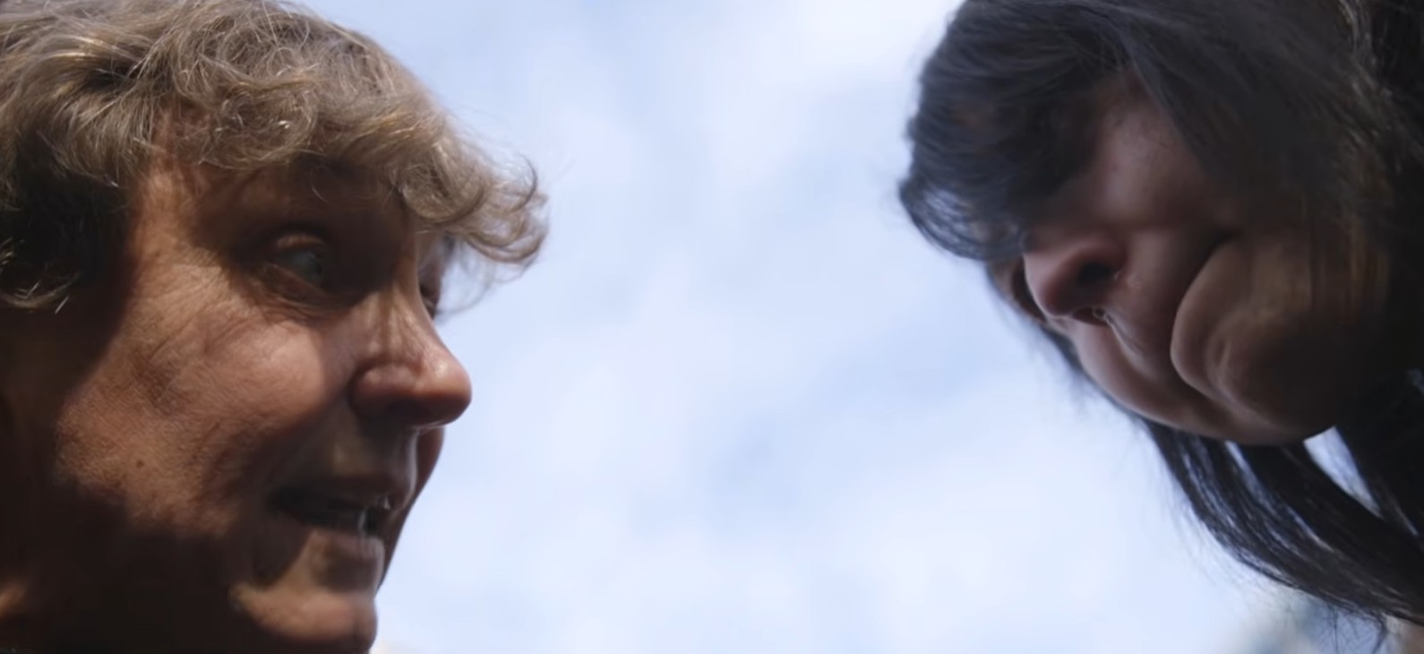 Frances Widdowson speaks with an upset UBC indigenous student