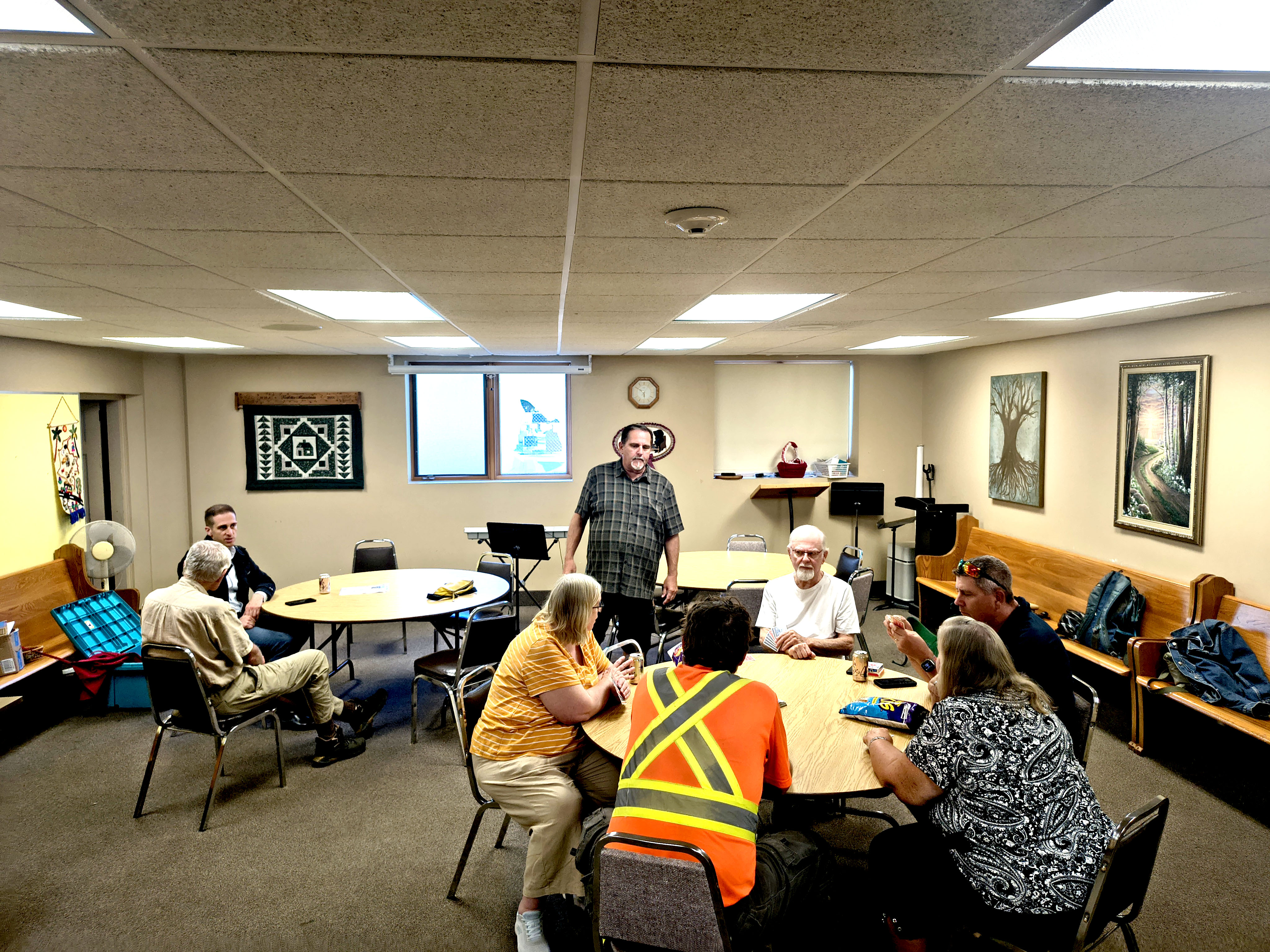 Photo of Paul Tucker at the Stirling Avenue Mennonite Church in Kitchener, Ontario.
